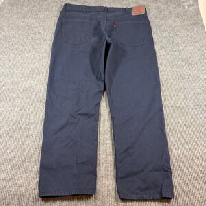Vintage Levi's 505 Jeans Men's 42x30 Regular Fit Navy Blue Cotton Denim Pants